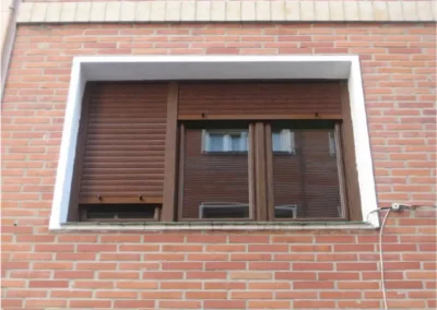 Ventanas PVC nogal